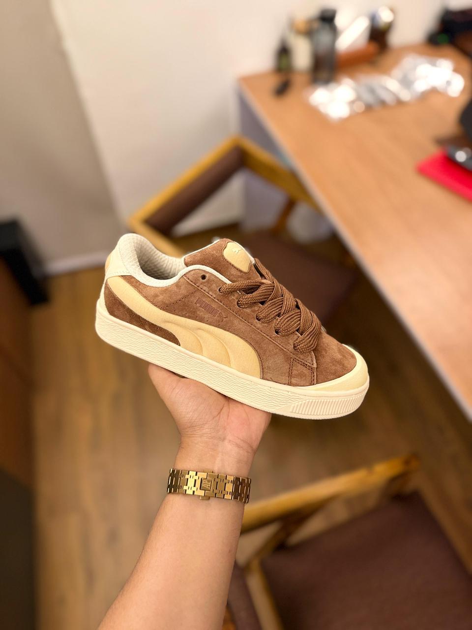 PUMA XL SUEDE CRUSH BROWN WHITE