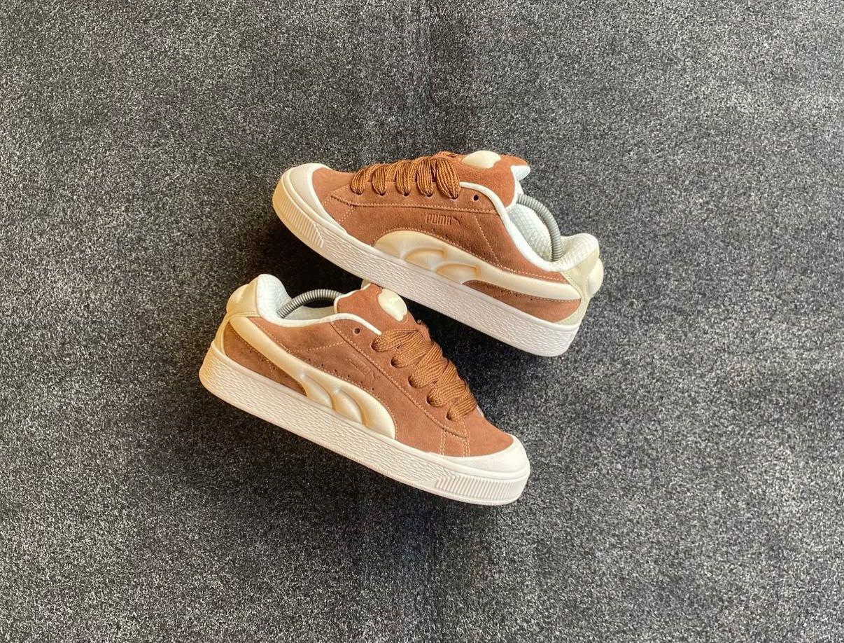 PUMA XL SUEDE CRUSH BROWN WHITE